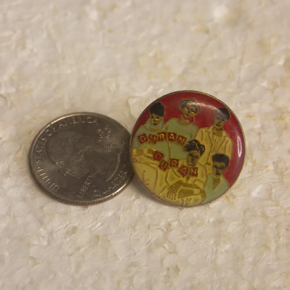 Vintage Duran Duran Enamel Lapel Pin